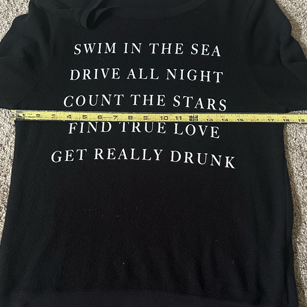 Wildfox Black Graphic Sweater - Picture 6 of 7